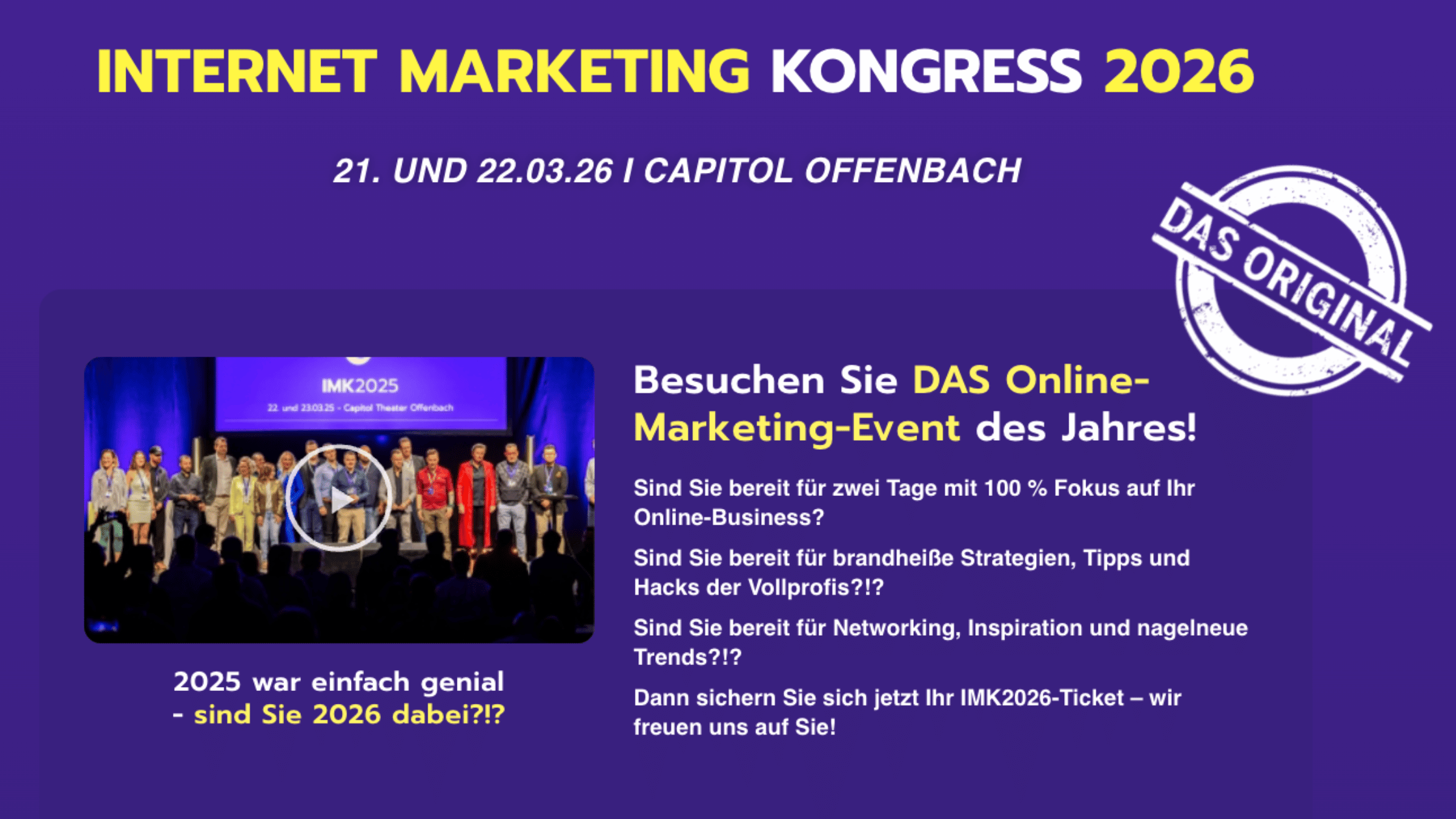 Sei inspiriert: Heiko Häusler zeigt Dir im IMK 2026 die Zukunft des Online-Marketings!